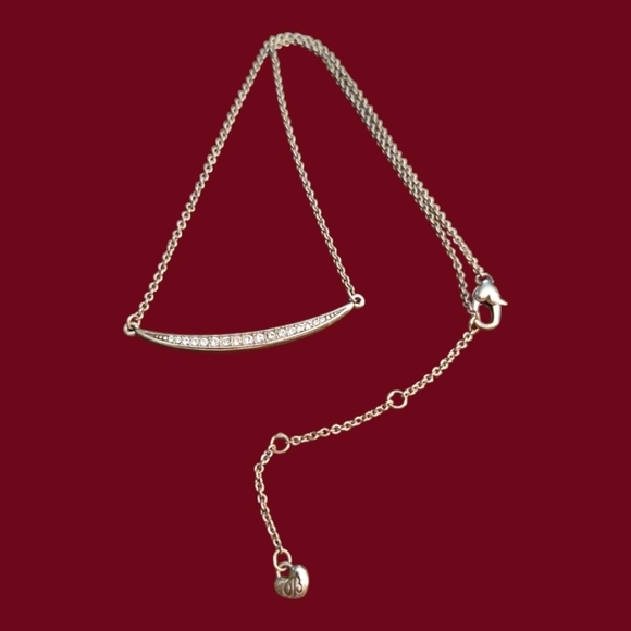 Brighton Jewelry - BRIGHTON Contempo Ice Crescent Pendant Silver Plated Necklace